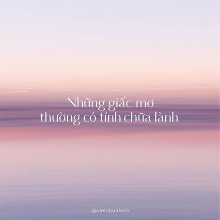 Những giấc mơ thường có tính chữa lành