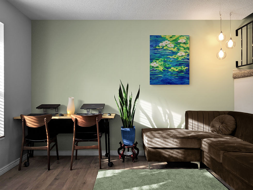 Thumbnail: 'The pond' painting