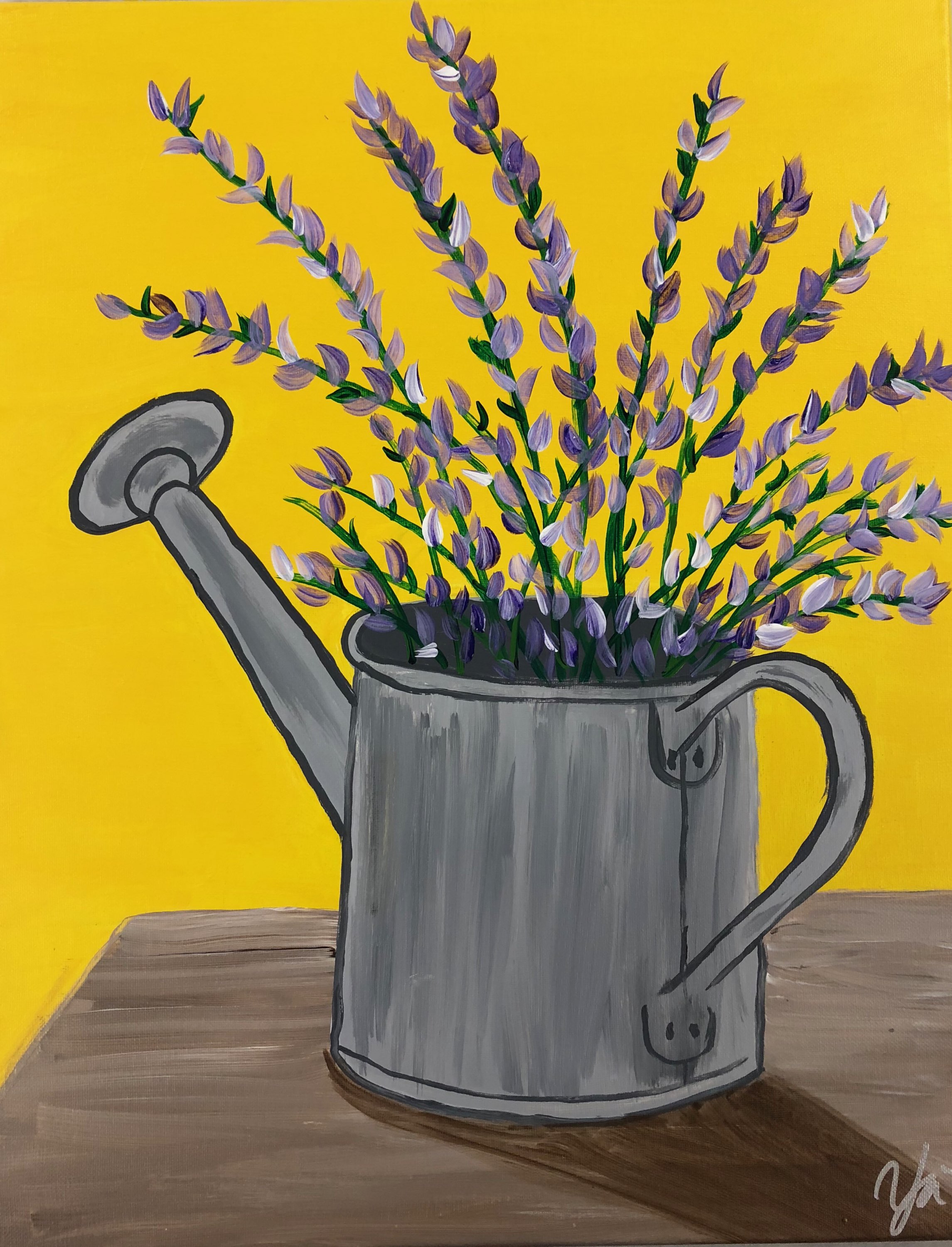Lavender Watering Can