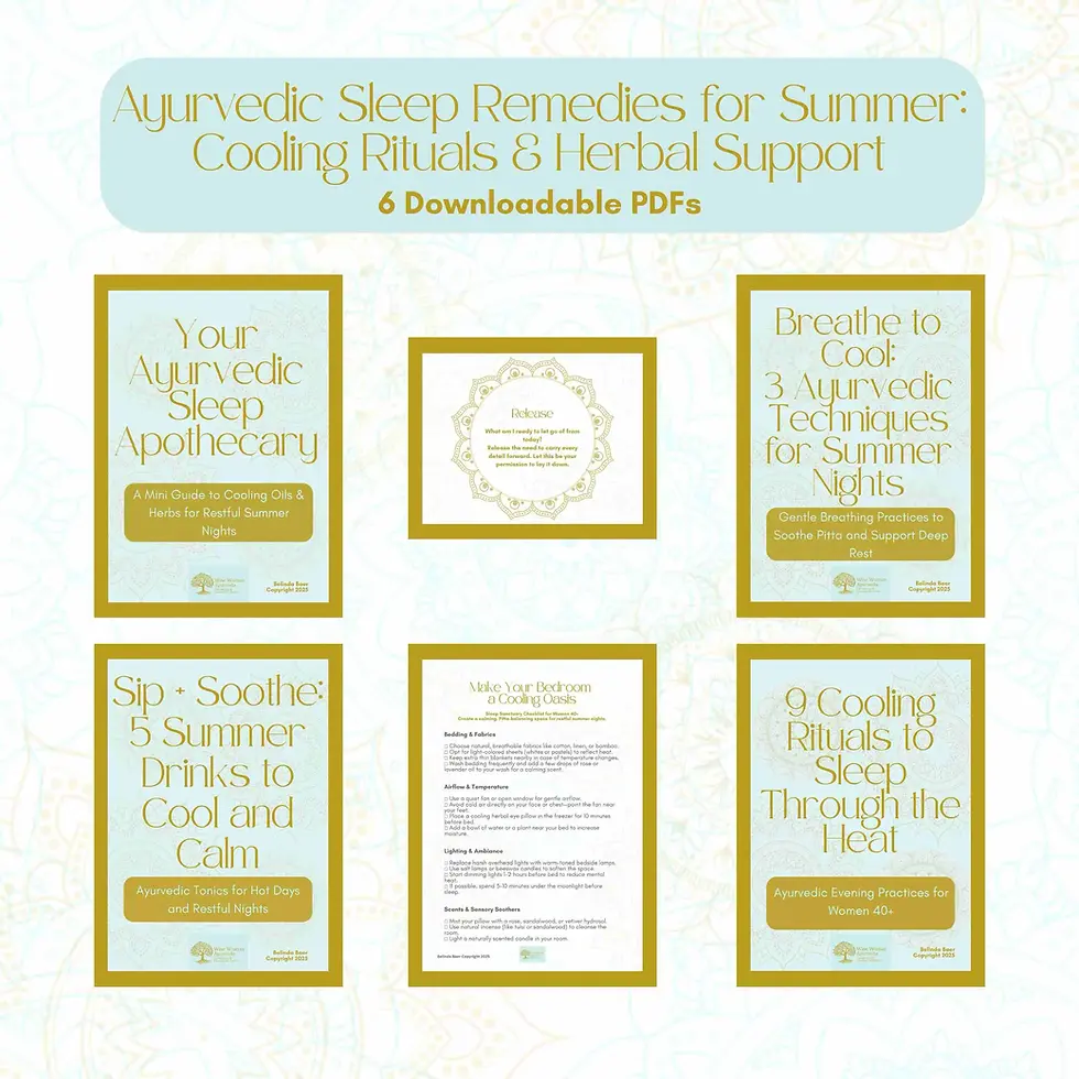 Covers of each item in the Summer Sleep Bundle downloadable PDFs