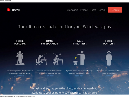 遅延を気にせずにクラウドからどんなWindowsアプリでも動かせるFrame