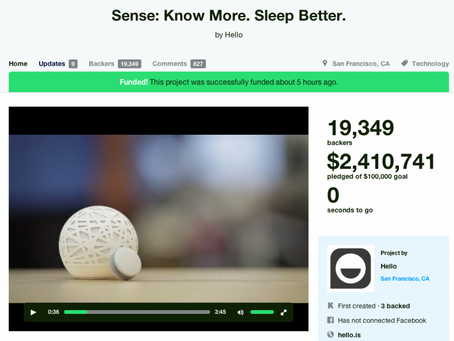 眠りの状態を計測し最適な眠りをサポートするSense by Hello  