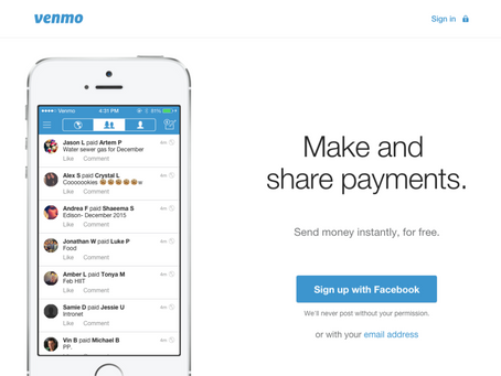 友達同士でお金のやり取りが無料で可能な支払いアプリVenmo