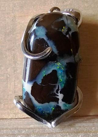 Miniature : Pendentif Opale Boulder 13 carats