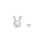 Thumbnail: Dream Bunny Studs with Tail | Silver