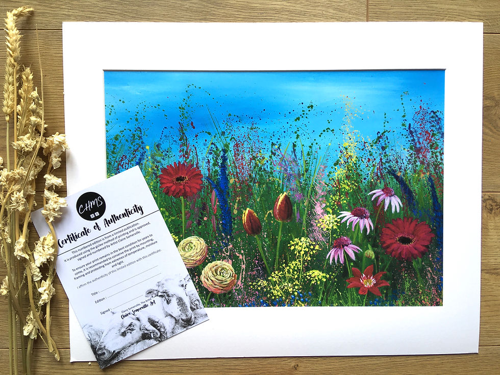 Thumbnail: 'Gerbera meadow' print