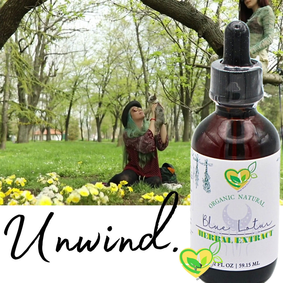 Miniatura: Organic Blue Lotus Herbal Extract: Premium Natural Tincture Liquid Supplement