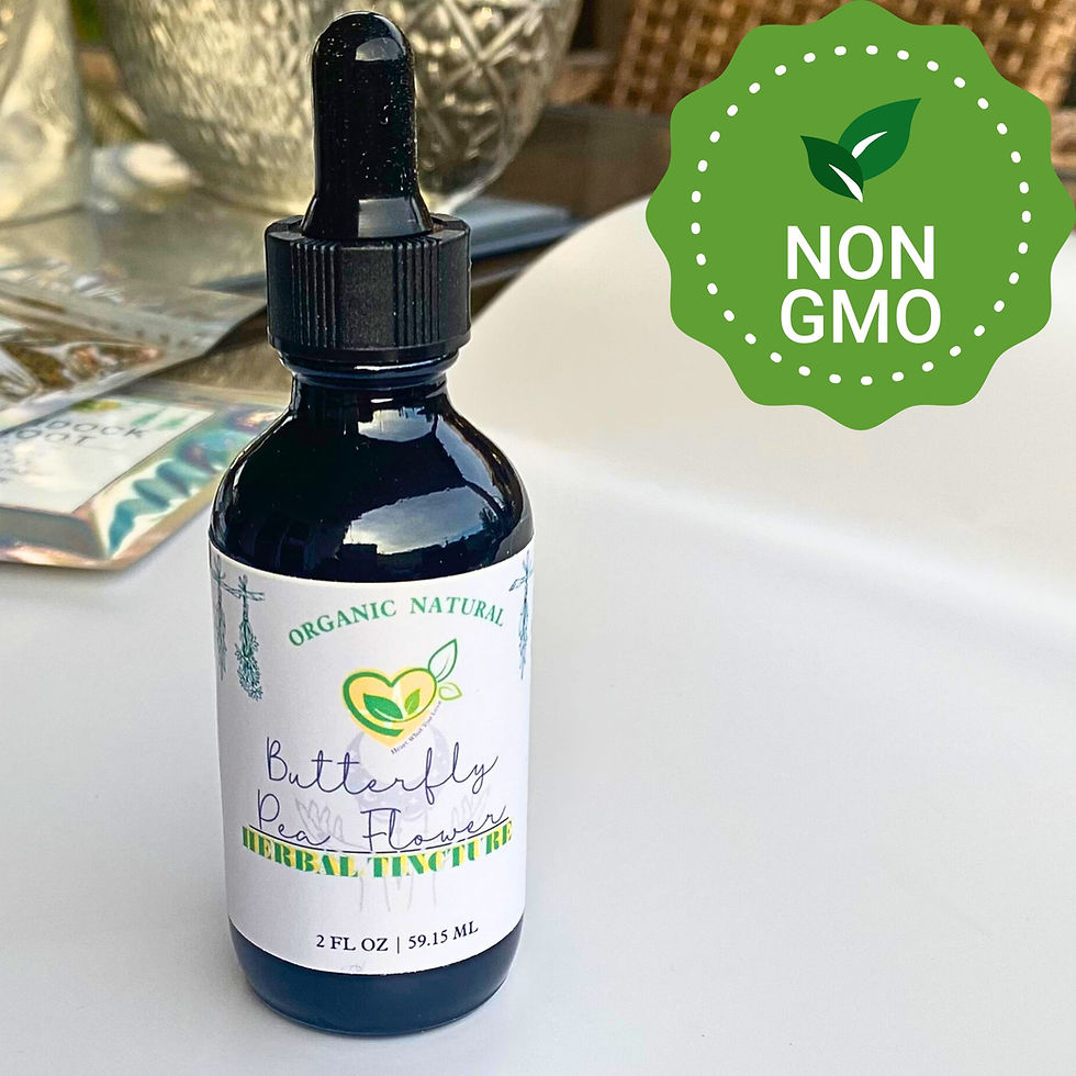 Thumbnail: Butterfly Pea Flower Tincture Organic Liquid Herbal Drops 2 oz Anxiolytic Tonic