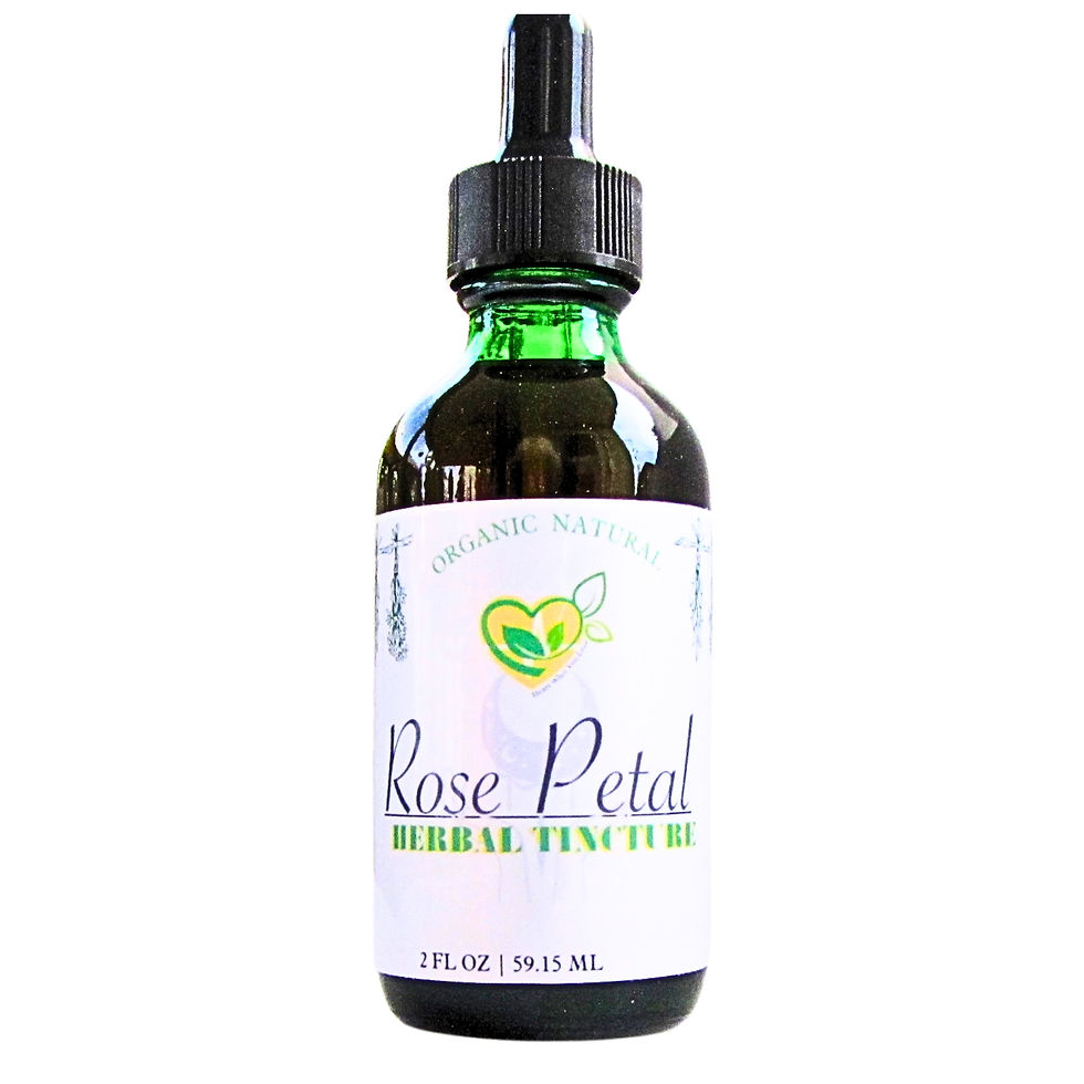 Miniatura: Rose Petal Tincture Organic Liquid Herbal Drops Natural Plant-Base Mood 2 oz