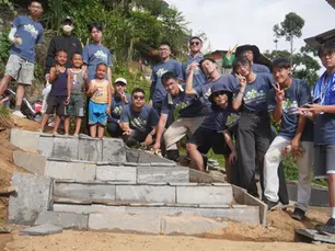 2024 Professor and students from National Taiwan University of Science and Technology went to a childcare centre in Nepal to work on handmade trails.Done