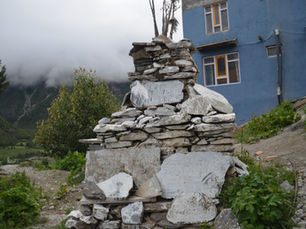 The Village Stupa: A Quiet Guardian Along the Path