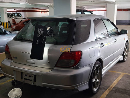 SUBARU WRX 司機位車門 免噴油 凹痕維修 凹痕修復 凹痕還原 車身修復 開門L PDR DENT 汽車 凹
