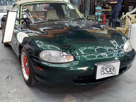 MAZDA MX5 免噴油 凹痕維修 凹痕修復 凹痕還原 開門L PDR DENT 汽車 凹