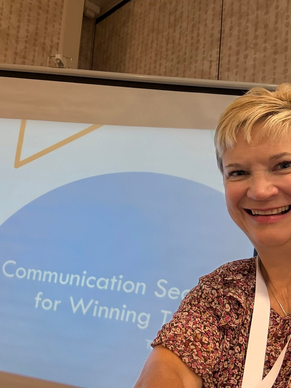 Tracy at a coaching event
