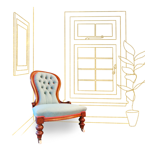 Traditional Armless Button Back Nursing Chair The Chair Party