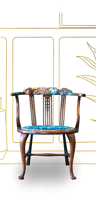 Edwardian Ladies Library Chair