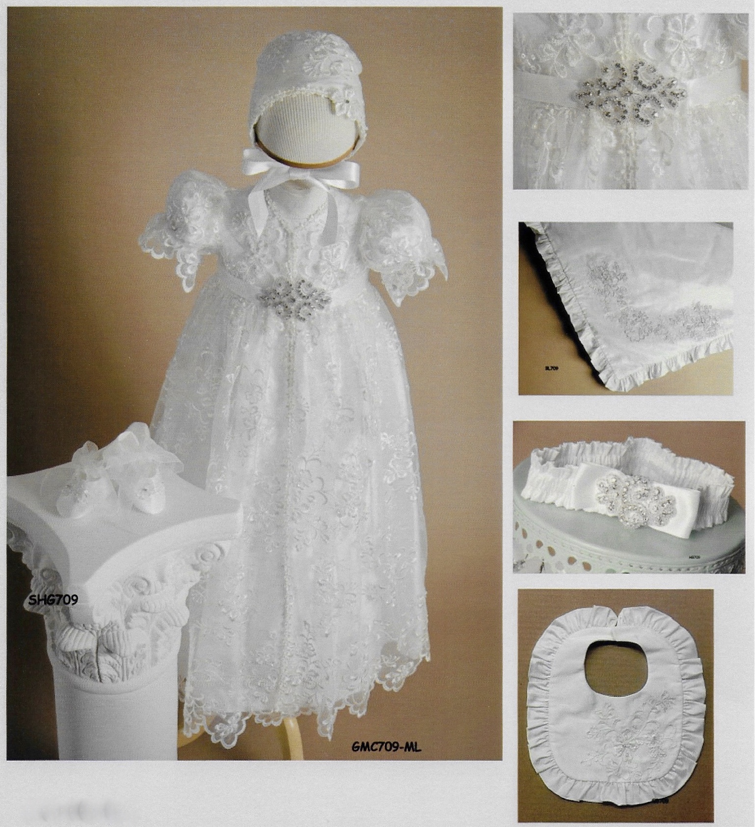 Girl Silk Baptism Outfit