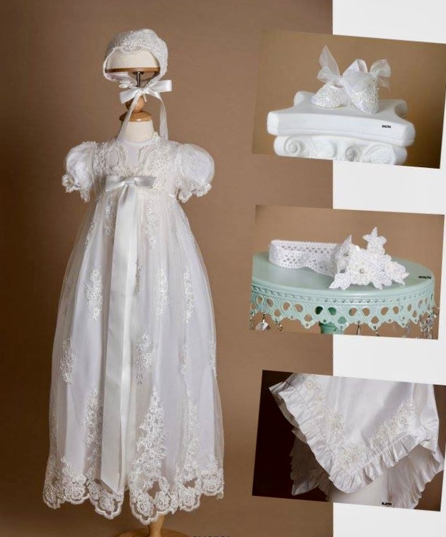 Girl Silk Baptism Dress