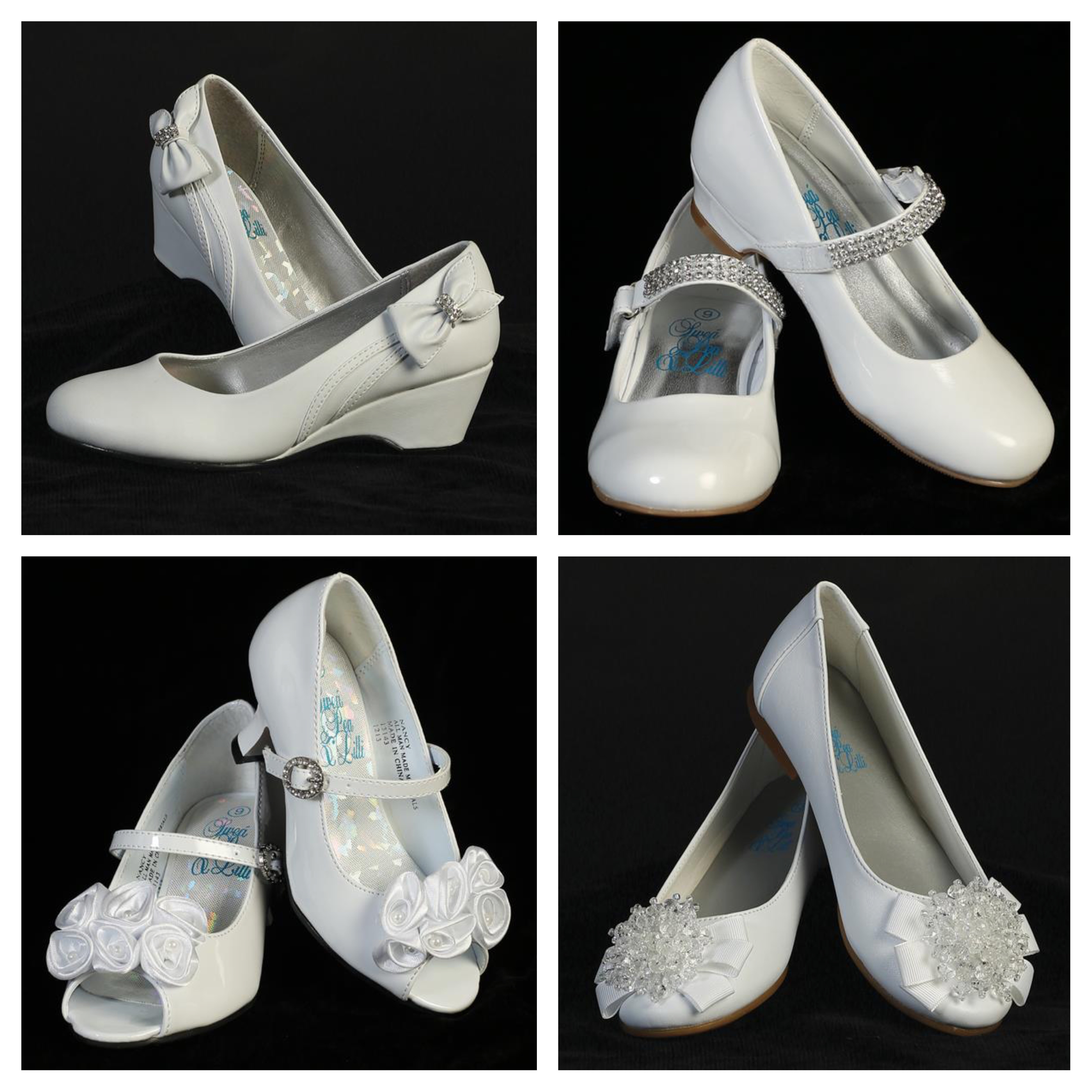 Girls' White Dress Shoes