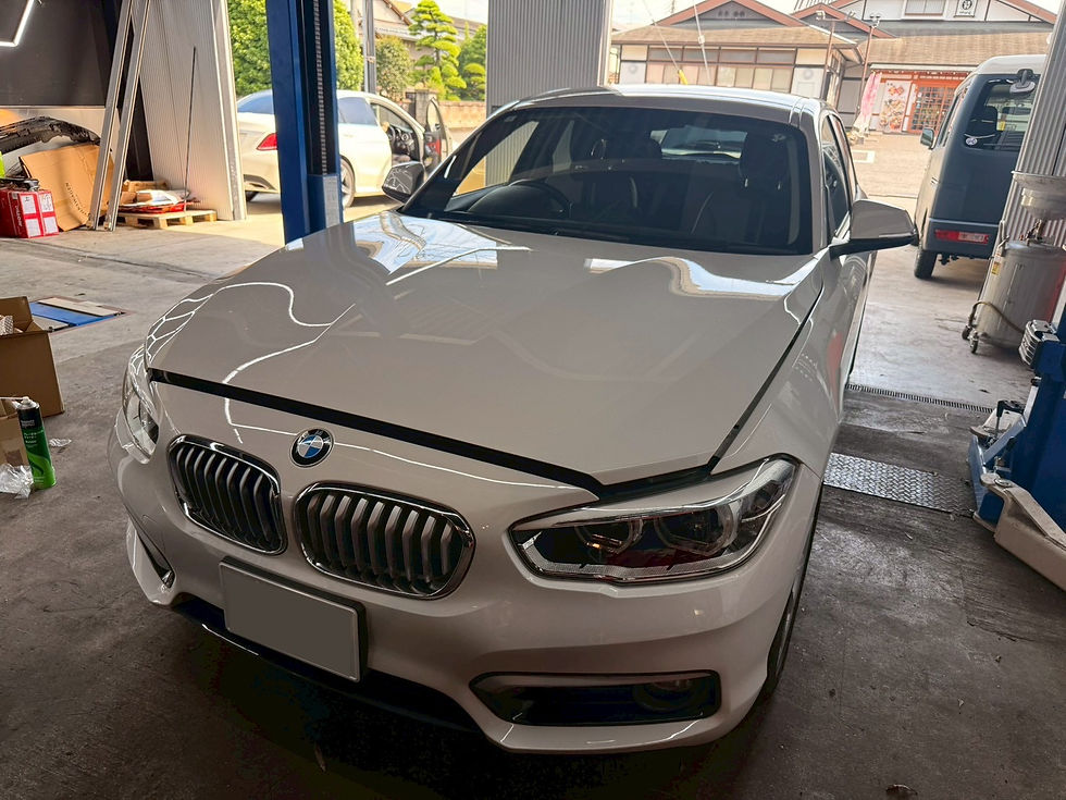 BMW/F20/1年点検/エンジンオイル交換/スパークプラグ交換/フロントプルストラップ交換/エアコンフィルター交換