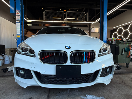 【BMW F45 2シリーズ】神奈川県相模原市I様 フロントドライブシャフトブーツグリス漏れ・交換