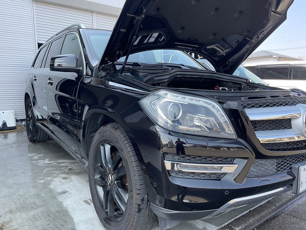 Mercedes-Benz[メルセデス・ベンツ]GL550/X166/M278/V8エンジン/車検整備/ブレーキオイル交換/エアクリーナエレメント交換/MB2年点検/24か月点検項目/東京都