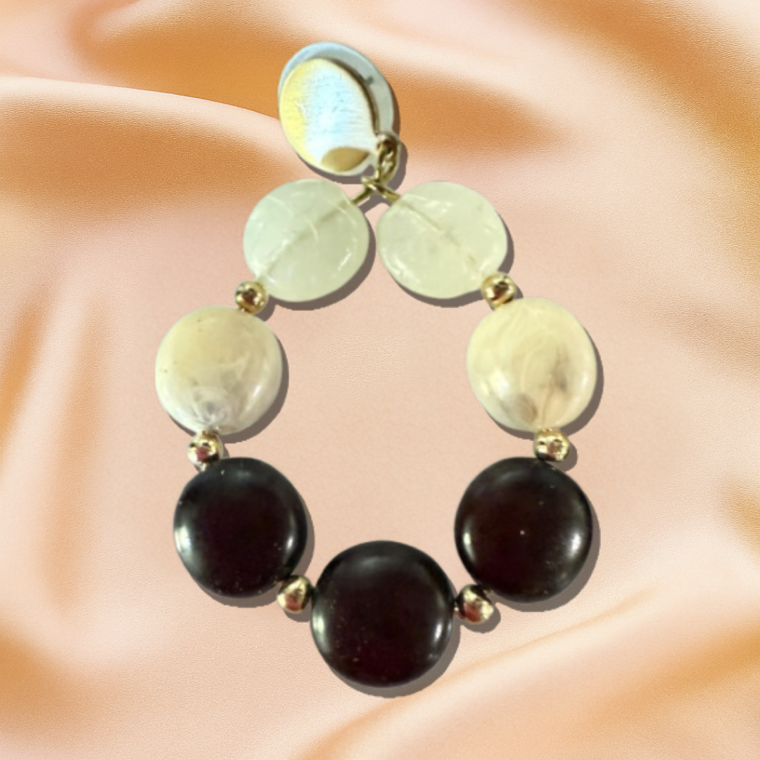 Neraya Bead Hoop Earrings