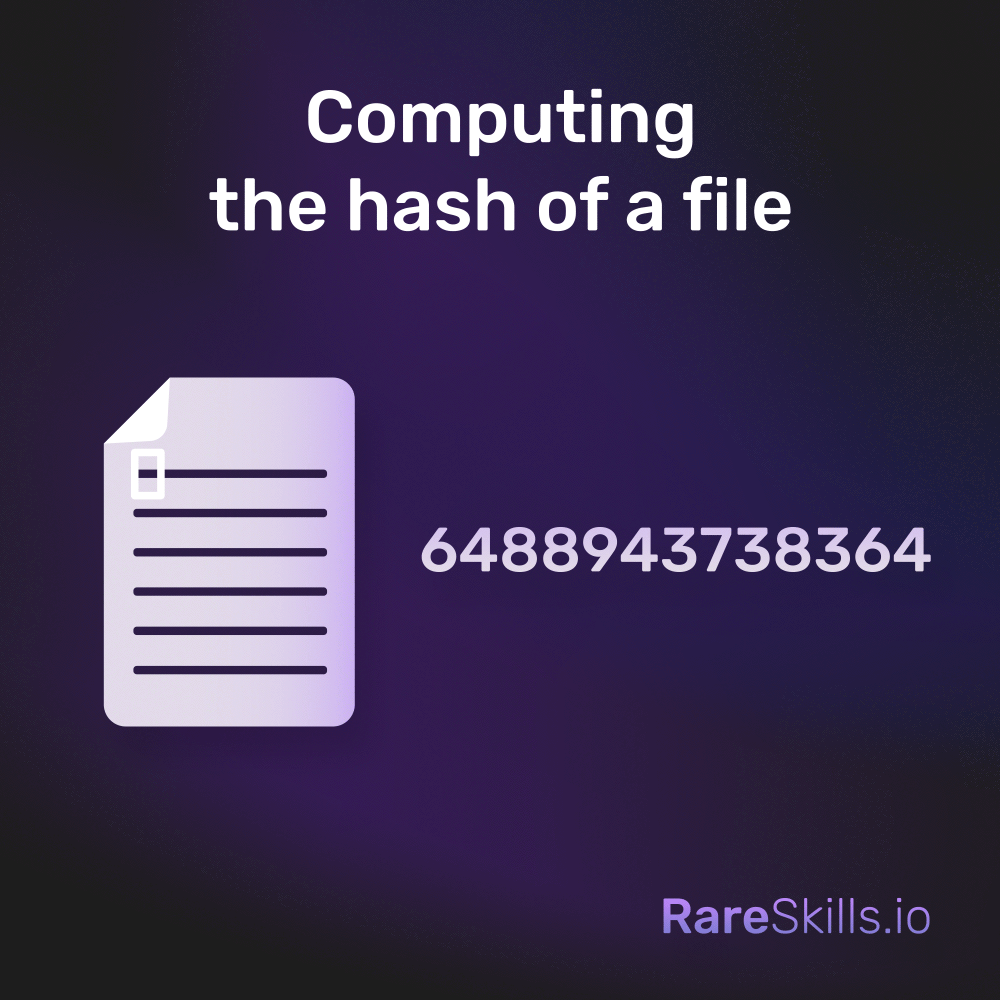 computing the hash of a file