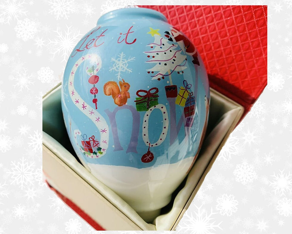 Thumbnail: 2016 Pier1 Imports Original Let it Snow large 5.5 inches ornament