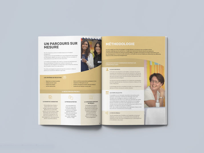 Rapport d'activité Émergence, mise en page