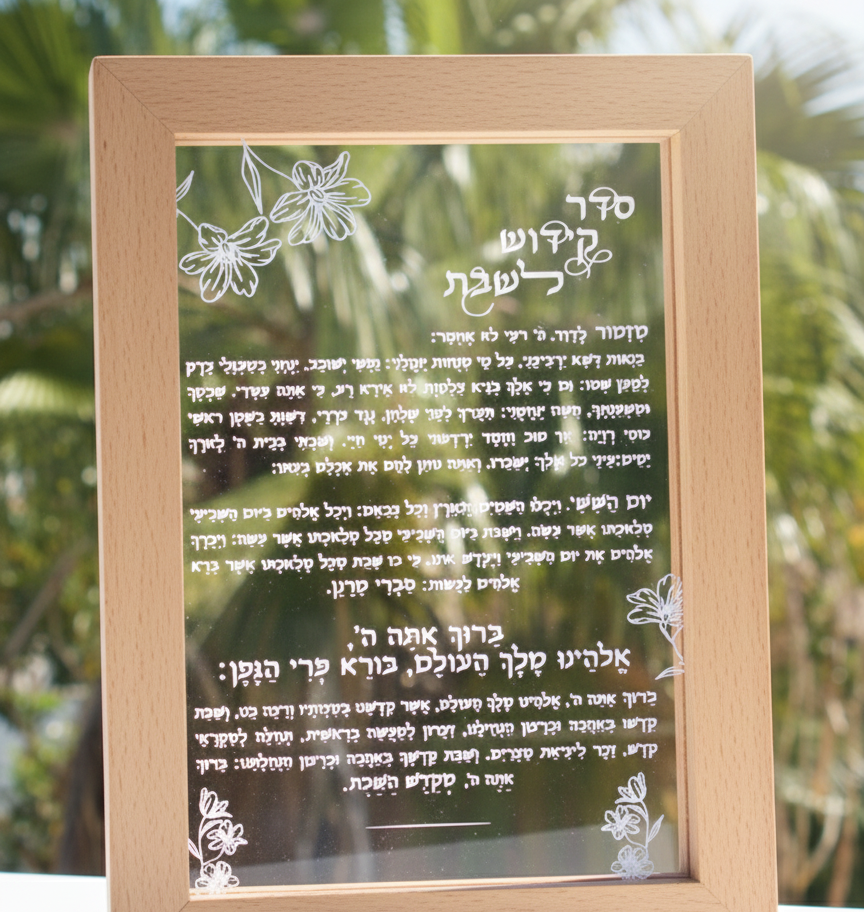 מסגרת מנורת לד ברכות