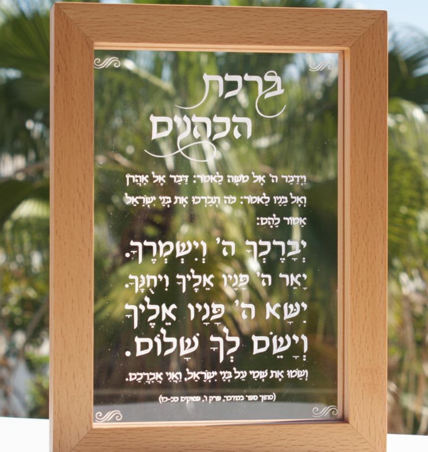 מסגרת מנורת לד ברכות