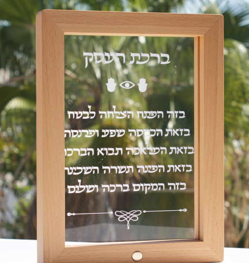 מסגרת מנורת לד ברכות