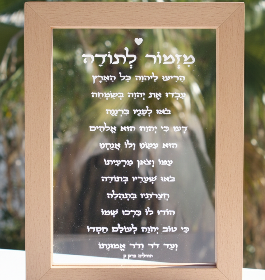 מסגרת מנורת לד ברכות