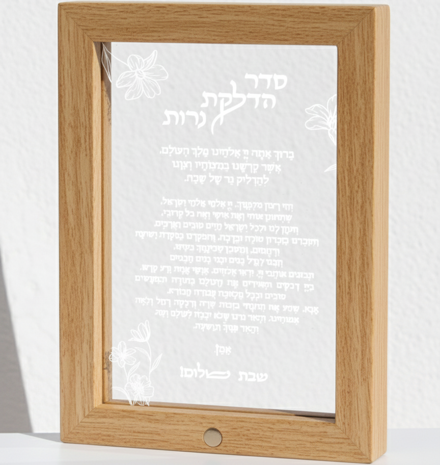 מסגרת מנורת לד ברכות