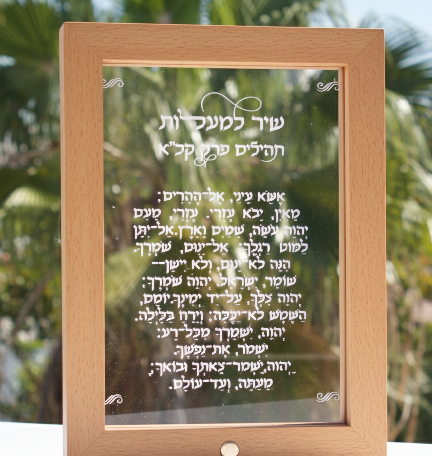 מסגרת מנורת לד ברכות