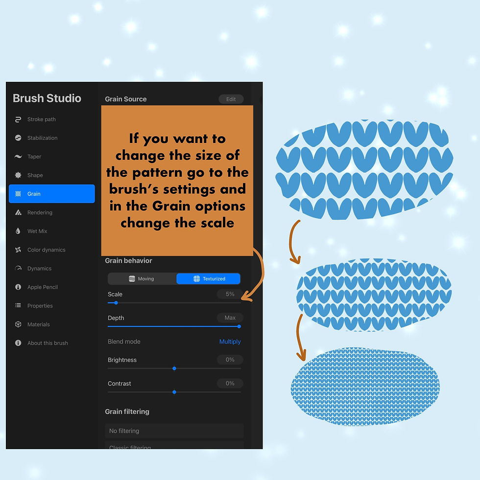 Thumbnail: 24 Knitting Brushes for Procreate + updated brushes