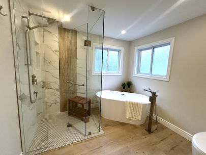 Ensuite with Warm Tones