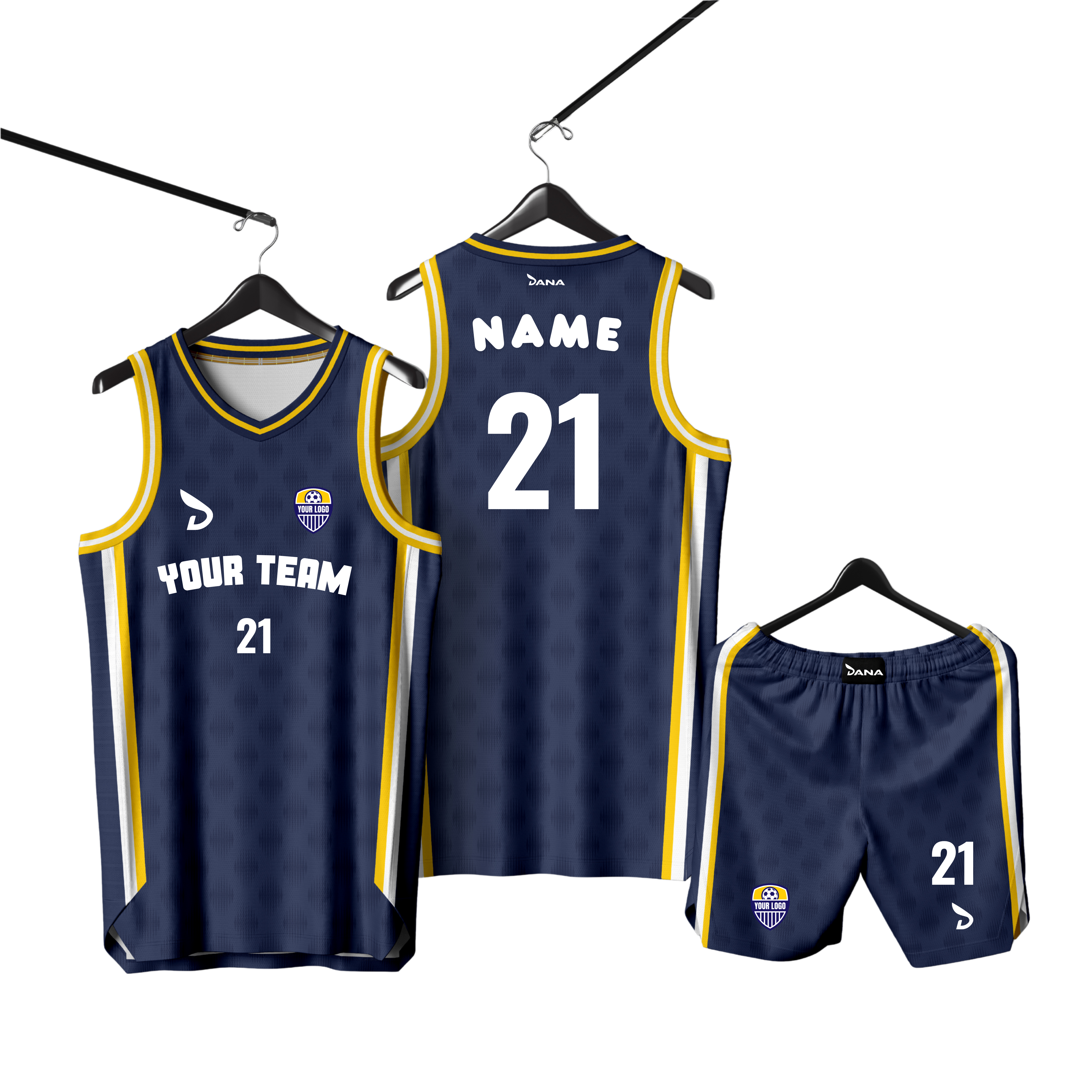 Midnight Navy Basketball Uniform