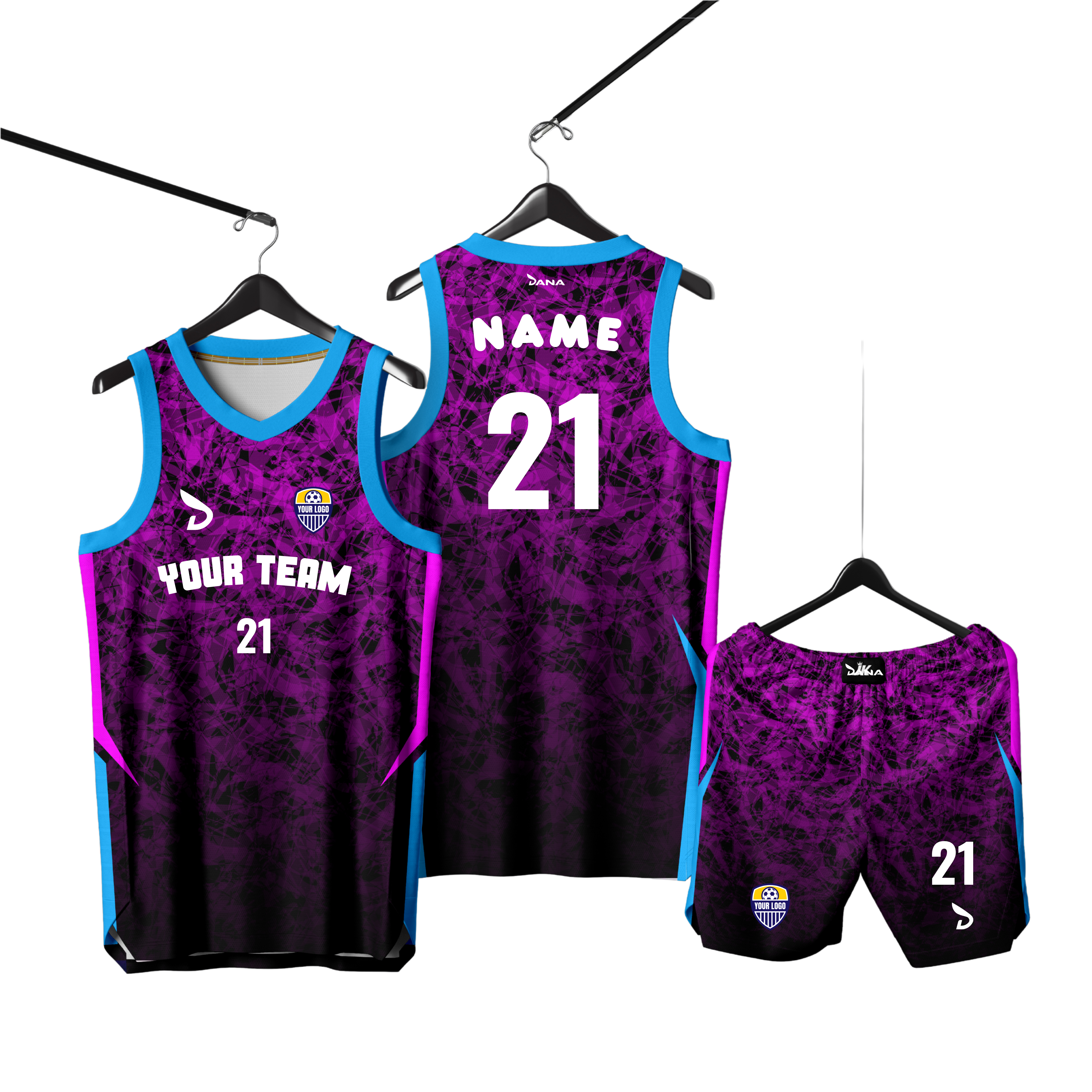 Nebula Shatter Basketball Uniform
