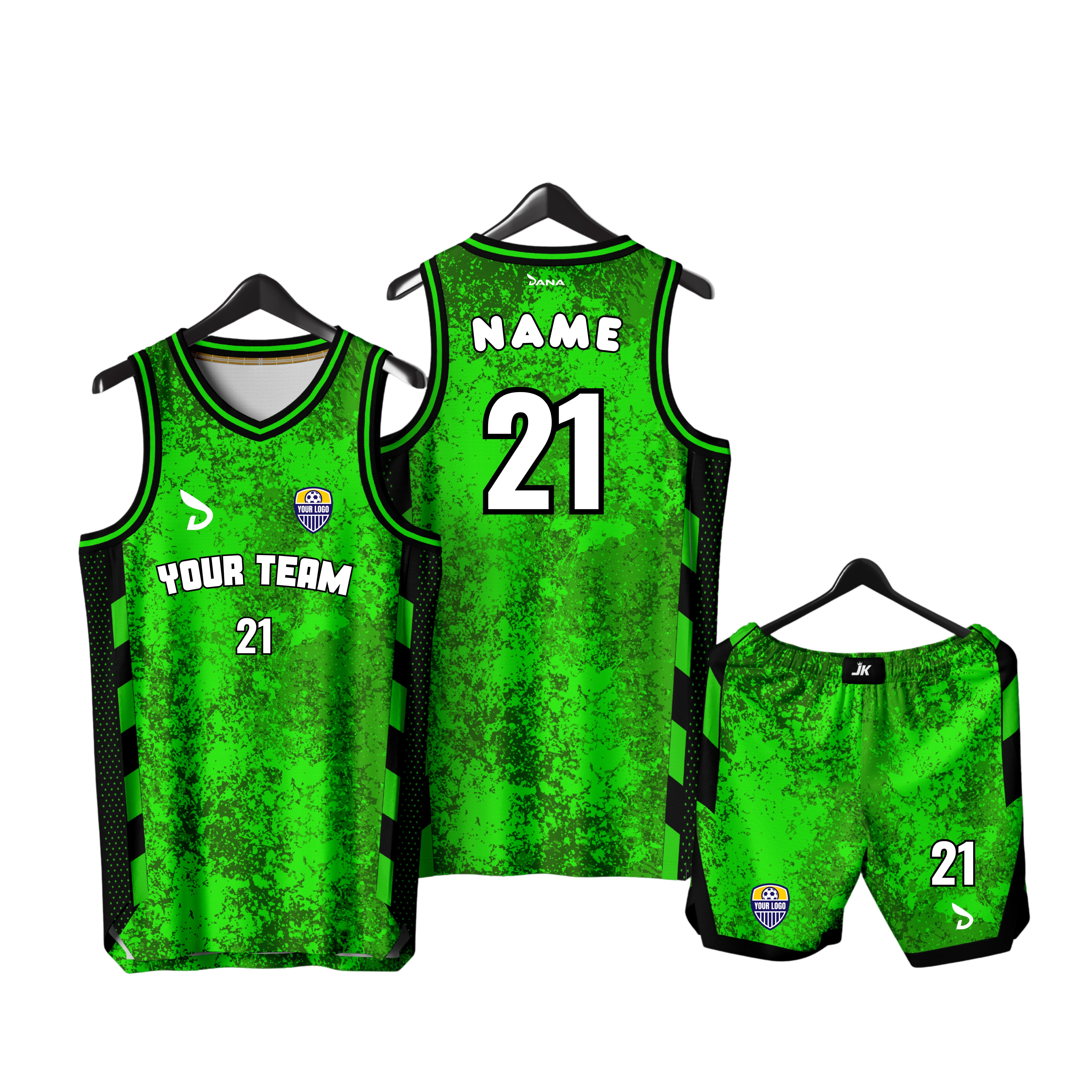 Neon Matrix Basketball Uniform
