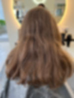 Before the keratin treatment