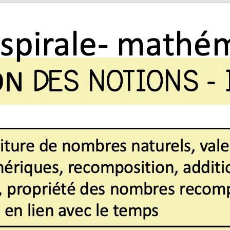 Miniature : routine/révision spirale 1 UNITAIRE maths 6e année