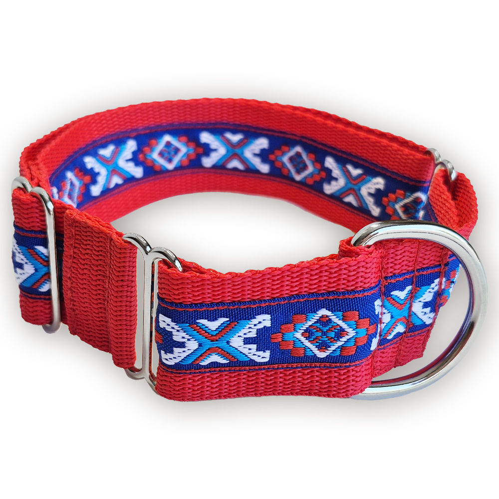 Martingale halsband - Canyon Sky - Red - 4 cm