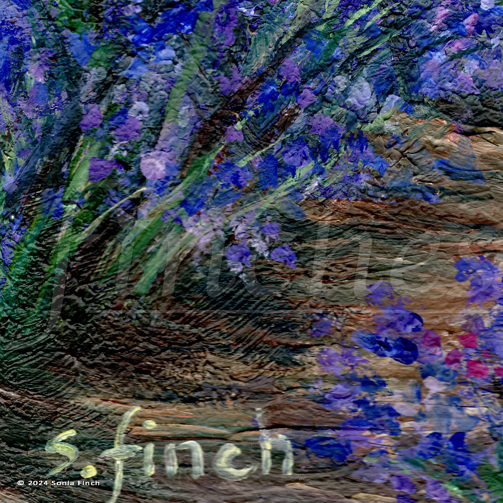 Thumbnail: Lavender Fields at Sunset | Greeting Card