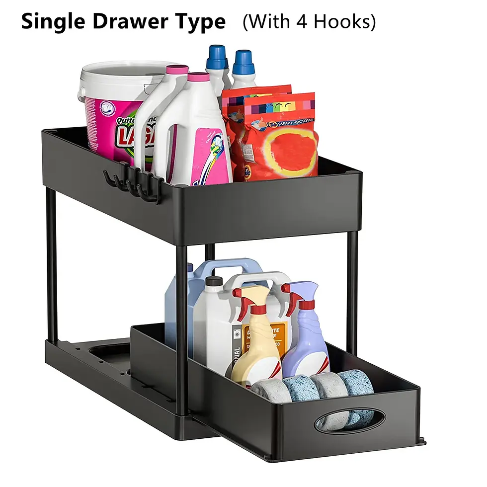 Thumbnail: 2-Tier Sliding Under Sink Organizer