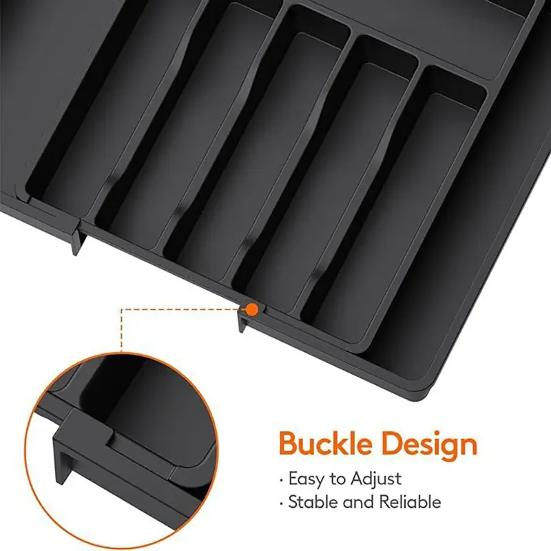 Thumbnail: Expandable Kitchen Drawer Organizer for Cutlery & Utensils