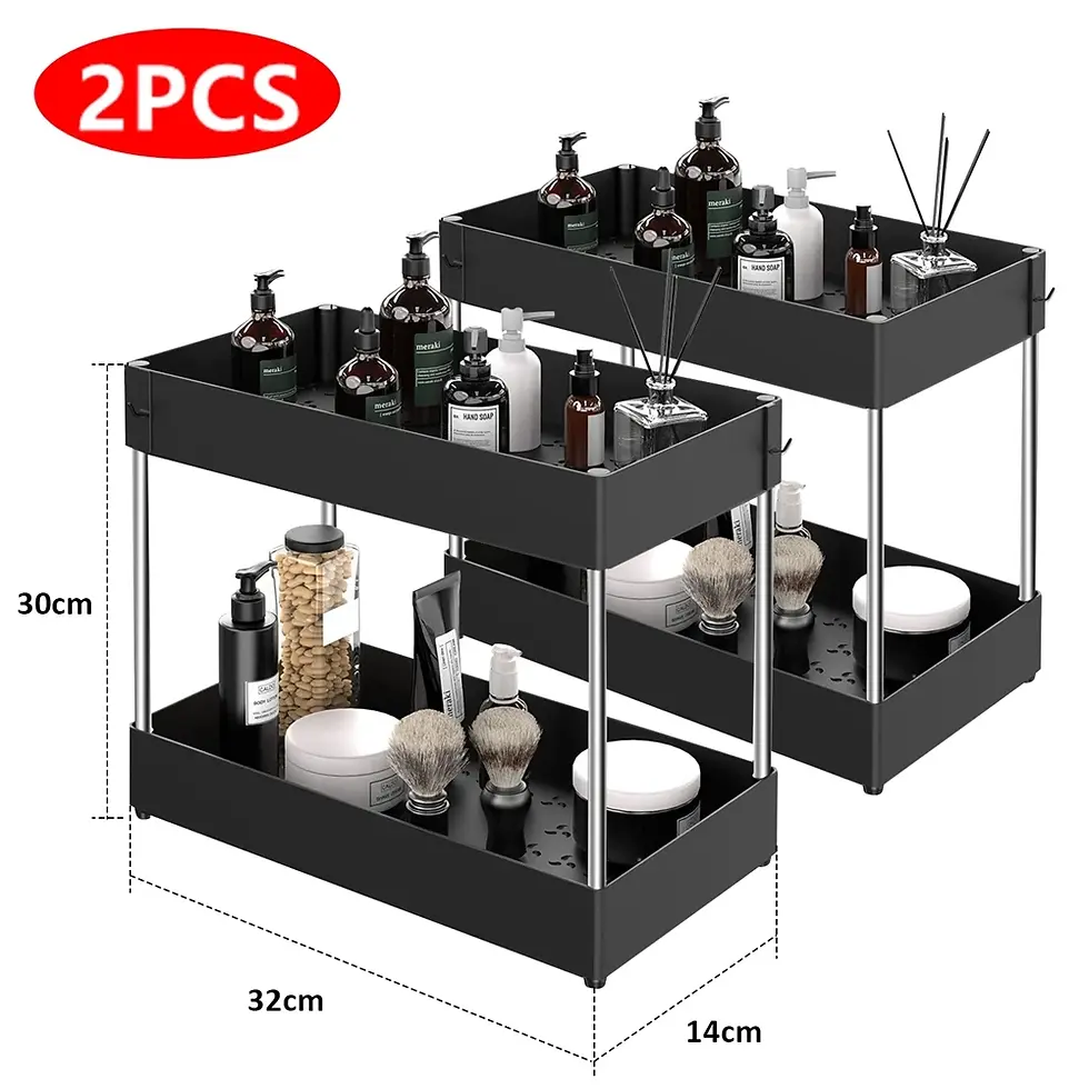 Thumbnail: 2-Tier Sliding Under Sink Organizer
