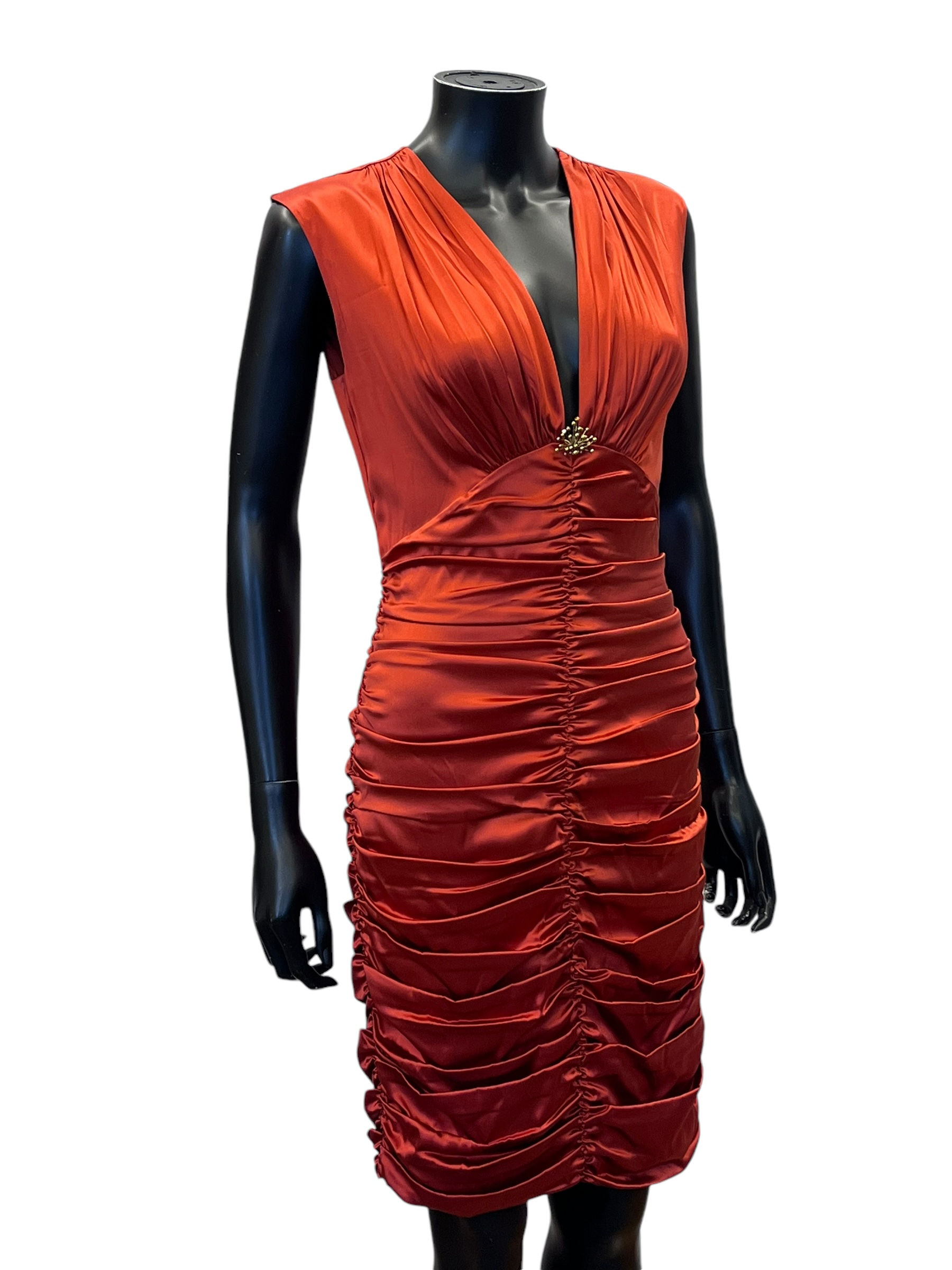 Vestido Curto Detalhe Jóia Roberto Cavalli