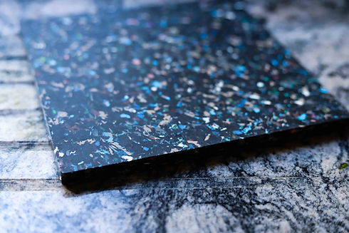 Plaque granit plastique Carbon Blue